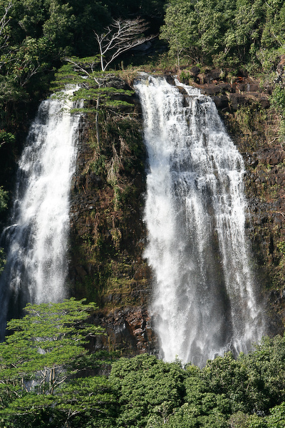 Wailua Falls Wailua Falls - used in the opening credits for Fantasy Island, the falls have an 80 ft drop
