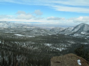 Pike's Peak Colorado Shot from the clog wheel train going up Pike's Peak.