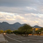 Mountains at sunset near FLW