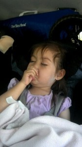 Worn out on the way home.